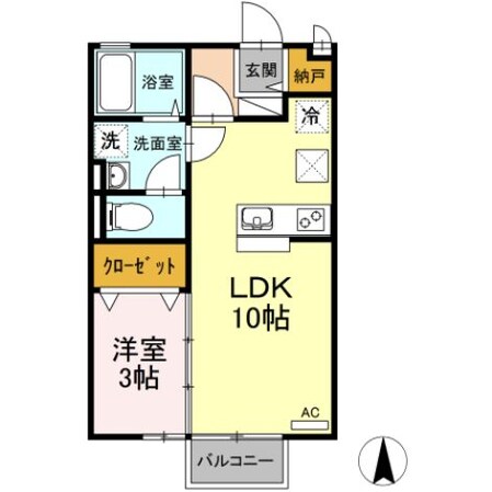 ヴィラセゾンⅢの物件間取画像